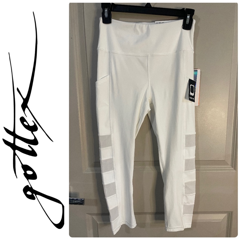 X by Gottex NWT Women’s white capri leggings/ yoga pants/ workout activewear